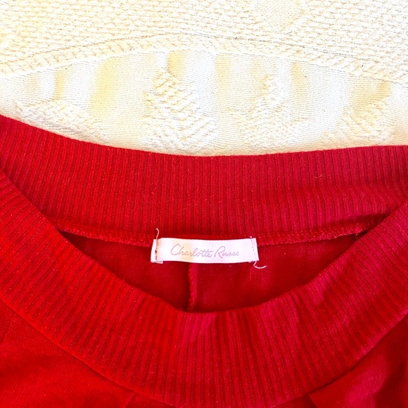 Like-New Vintage Y2K Off the Shoulder Little Red Dress - Picture 3 of 8